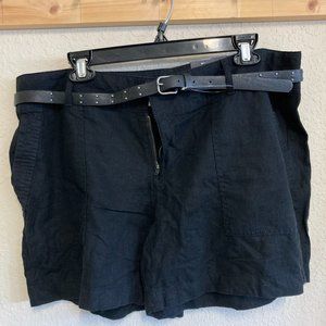 NWT Apt 9 Black Linen Shorts